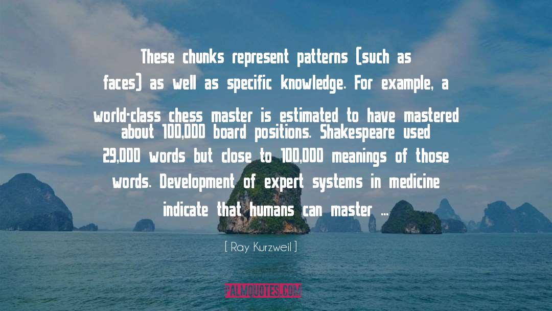 Ray Kurzweil Quotes: These chunks represent patterns (such