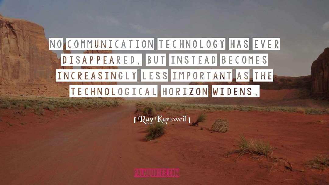 Ray Kurzweil Quotes: No communication technology has ever