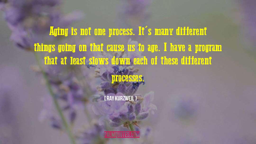 Ray Kurzweil Quotes: Aging is not one process.