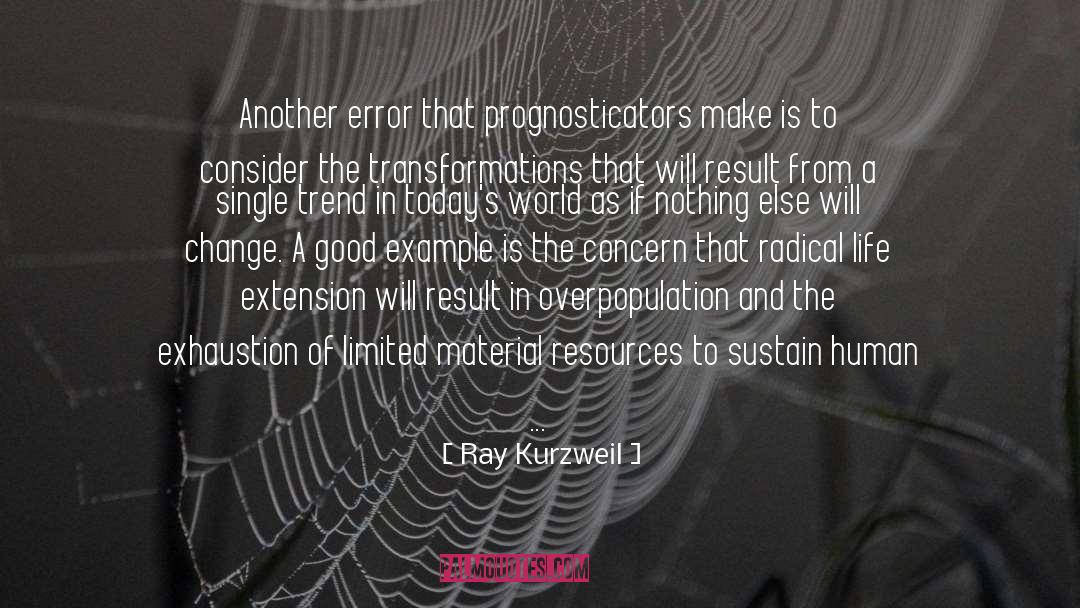Ray Kurzweil Quotes: Another error that prognosticators make