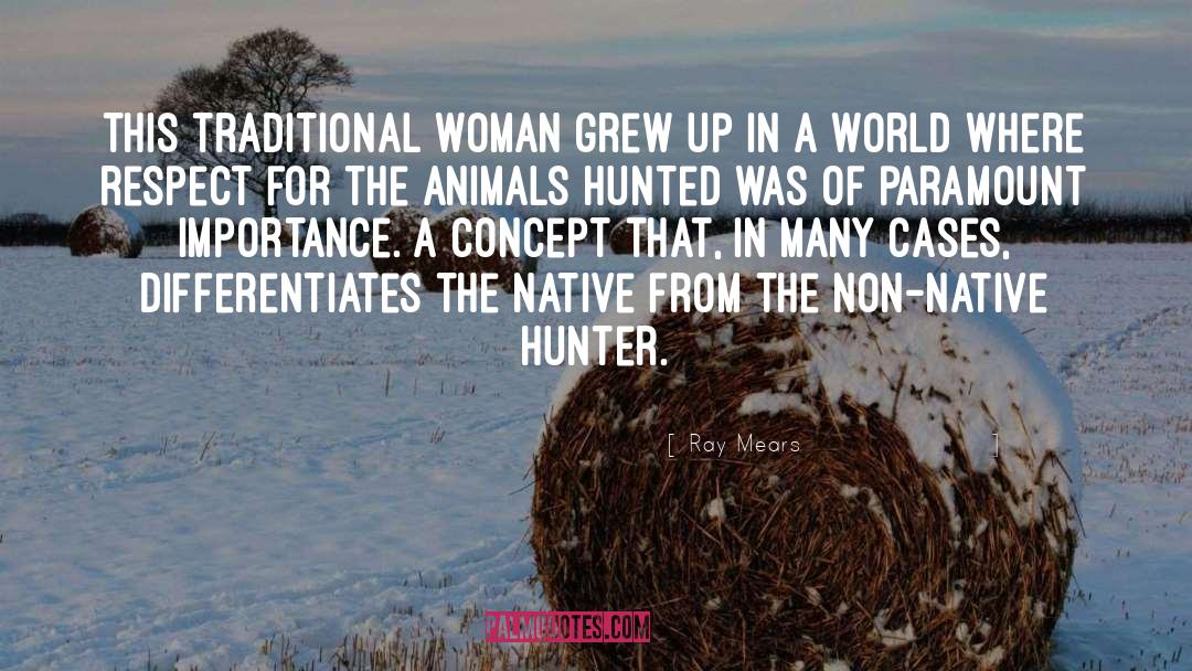 Ray Mears Quotes: This traditional woman grew up