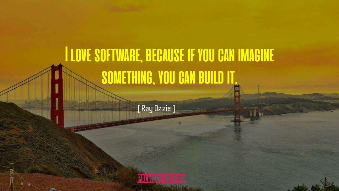 Ray Ozzie Quotes: I love software, because if