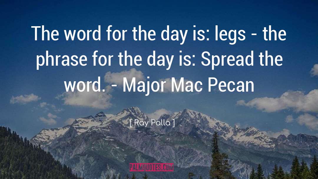 Ray Palla Quotes: The word for the day