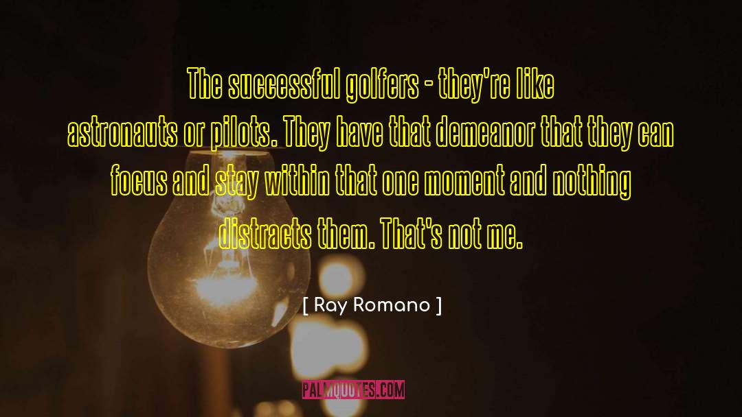 Ray Romano Quotes: The successful golfers - they're