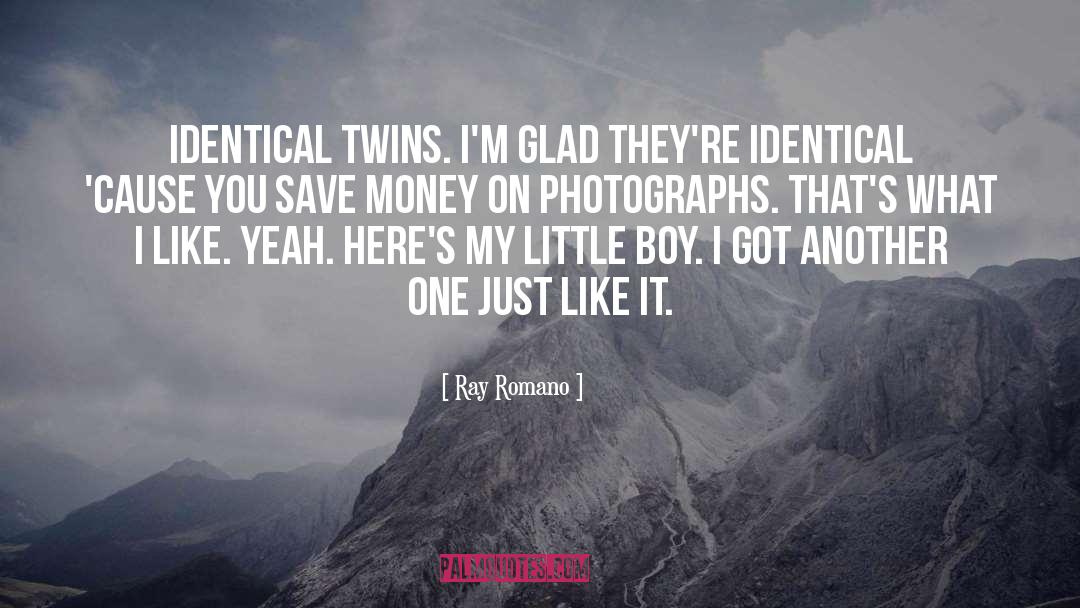 Ray Romano Quotes: Identical twins. I'm glad they're