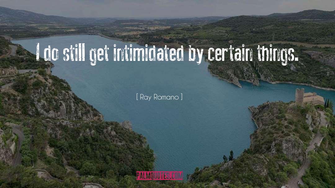 Ray Romano Quotes: I do still get intimidated