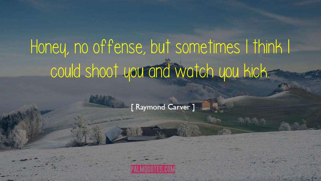 Raymond Carver Quotes: Honey, no offense, but sometimes