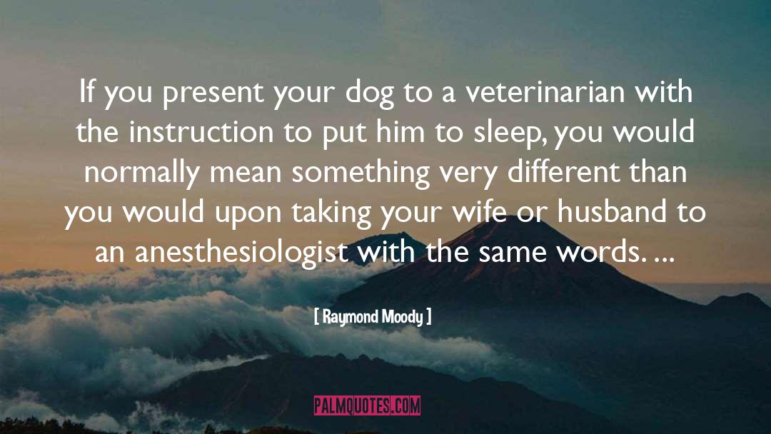 Raymond Moody Quotes: If you present your dog