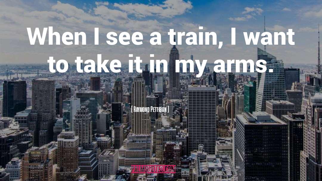 Raymond Pettibon Quotes: When I see a train,