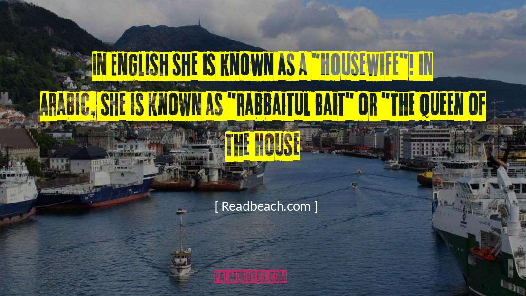 Readbeach.com Quotes: In English she is known