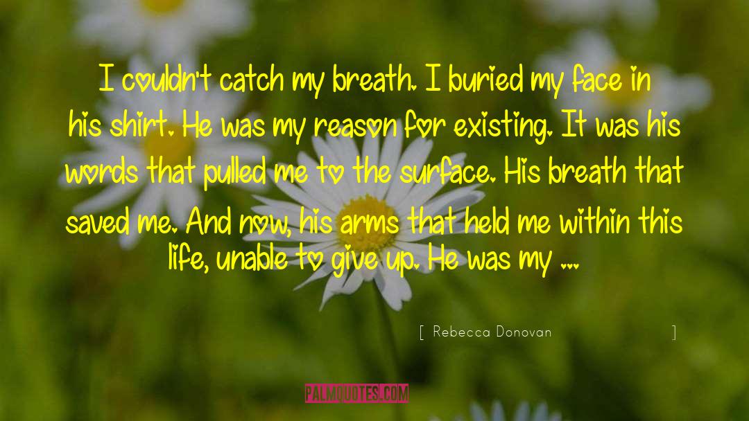 Rebecca Donovan Quotes: I couldn't catch my breath.
