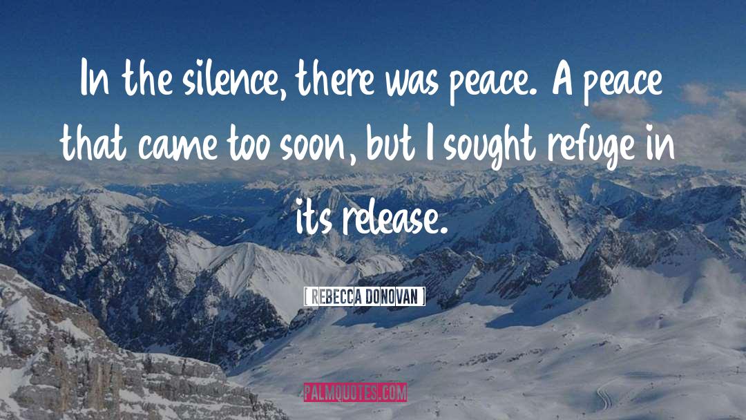Rebecca Donovan Quotes: In the silence, there was