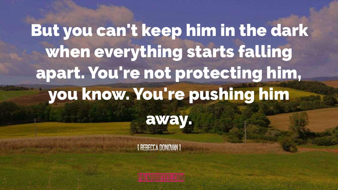 Rebecca Donovan Quotes: But you can't keep him