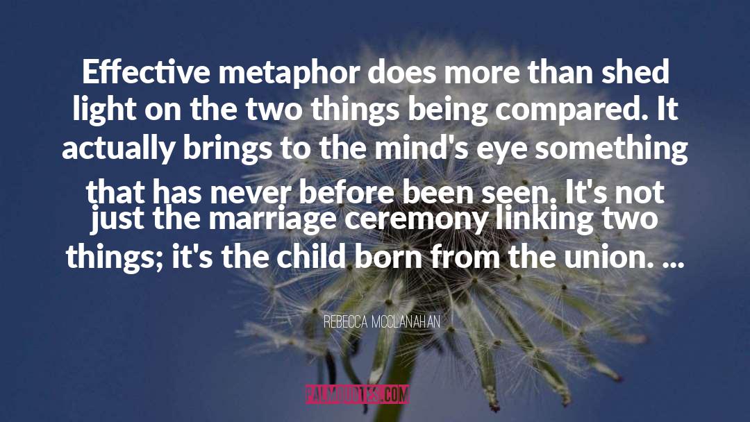 Rebecca McClanahan Quotes: Effective metaphor does more than