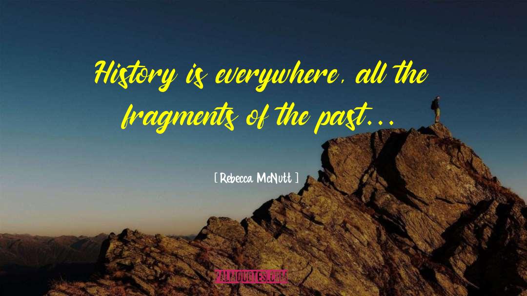 Rebecca McNutt Quotes: History is everywhere, all the