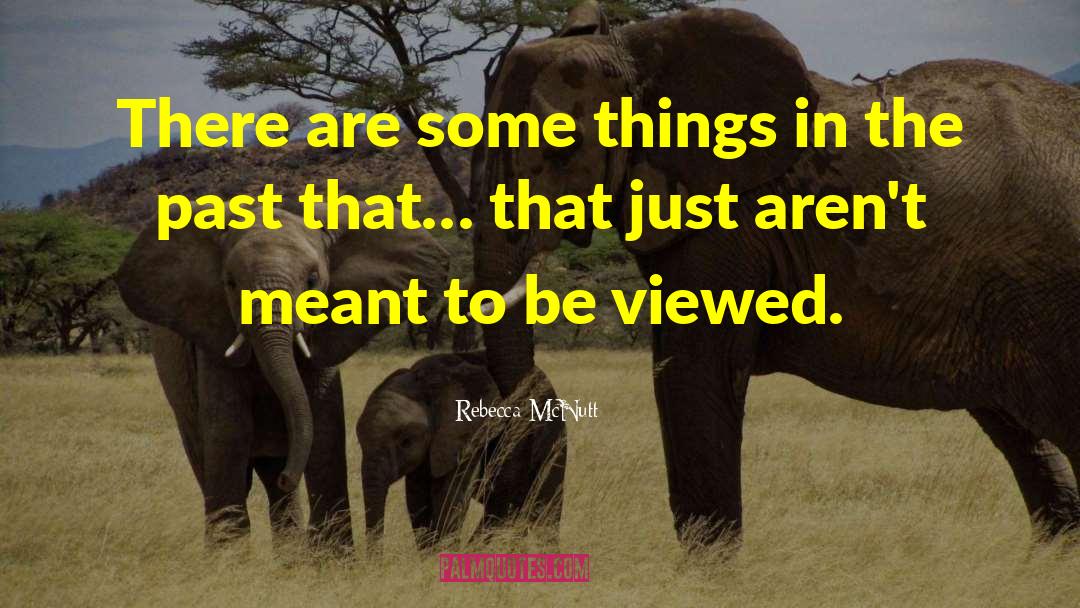 Rebecca McNutt Quotes: There are some things in