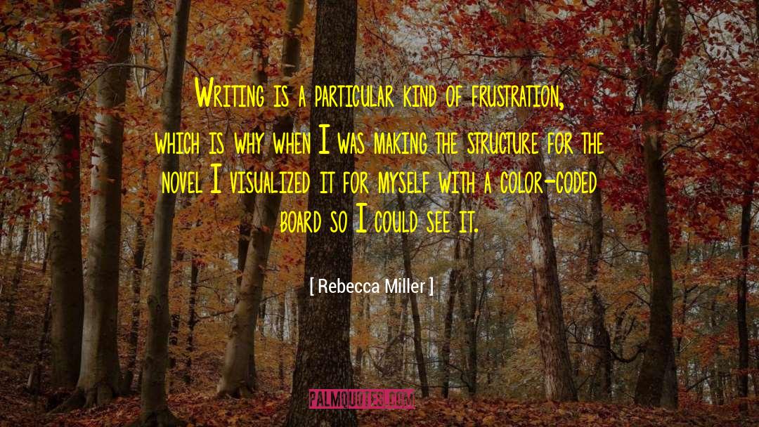 Rebecca Miller Quotes: Writing is a particular kind