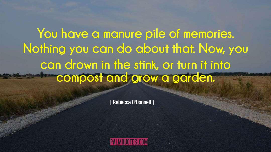 Rebecca O'Donnell Quotes: You have a manure pile