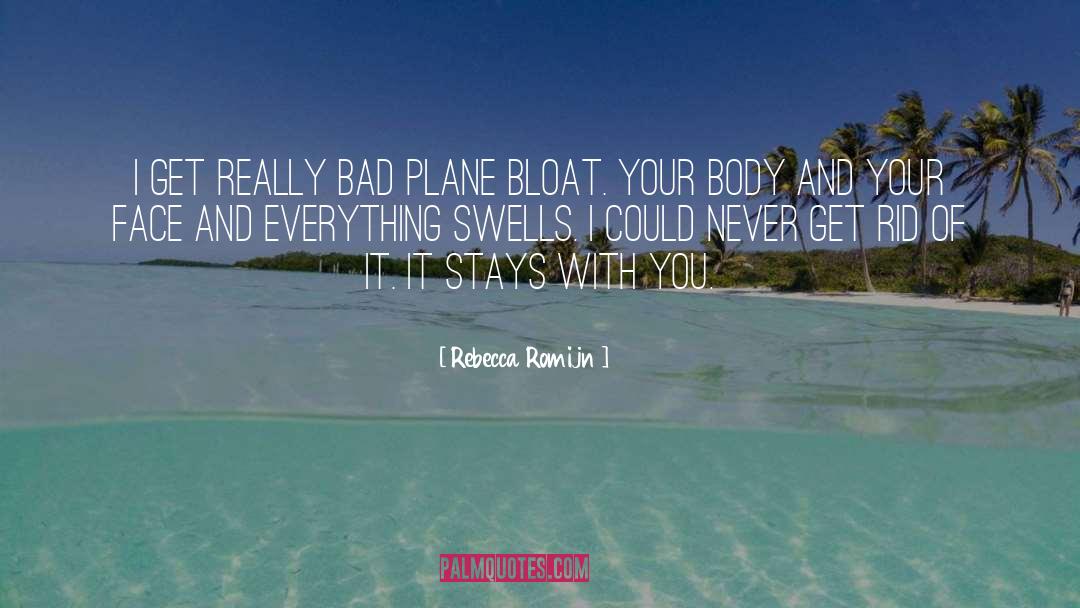 Rebecca Romijn Quotes: I get really bad plane