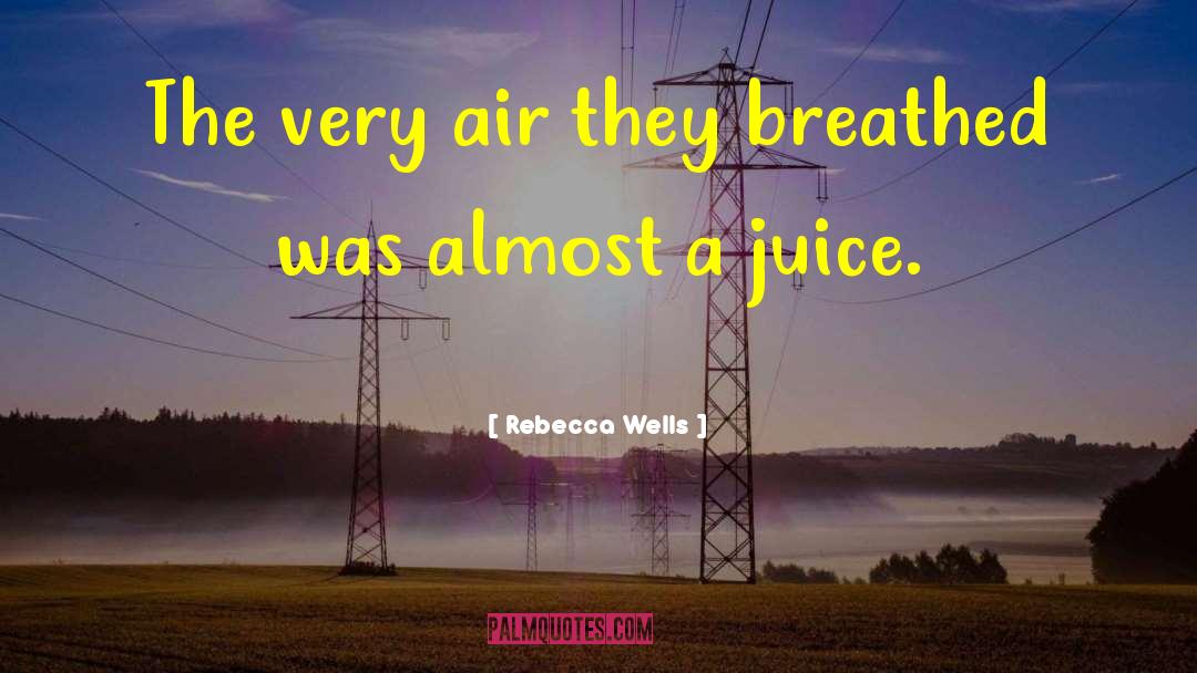 Rebecca Wells Quotes: The very air they breathed