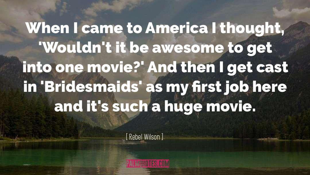 Rebel Wilson Quotes: When I came to America