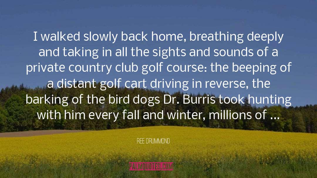 Ree Drummond Quotes: I walked slowly back home,