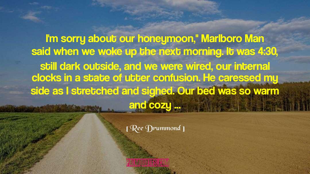 Ree Drummond Quotes: I'm sorry about our honeymoon,