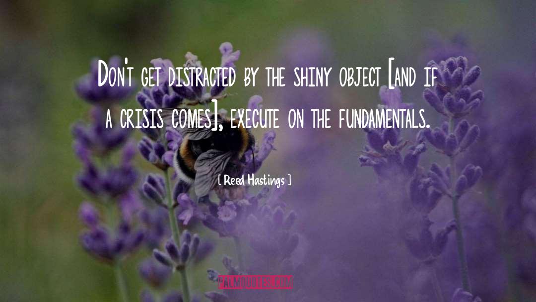 Reed Hastings Quotes: Don't get distracted by the