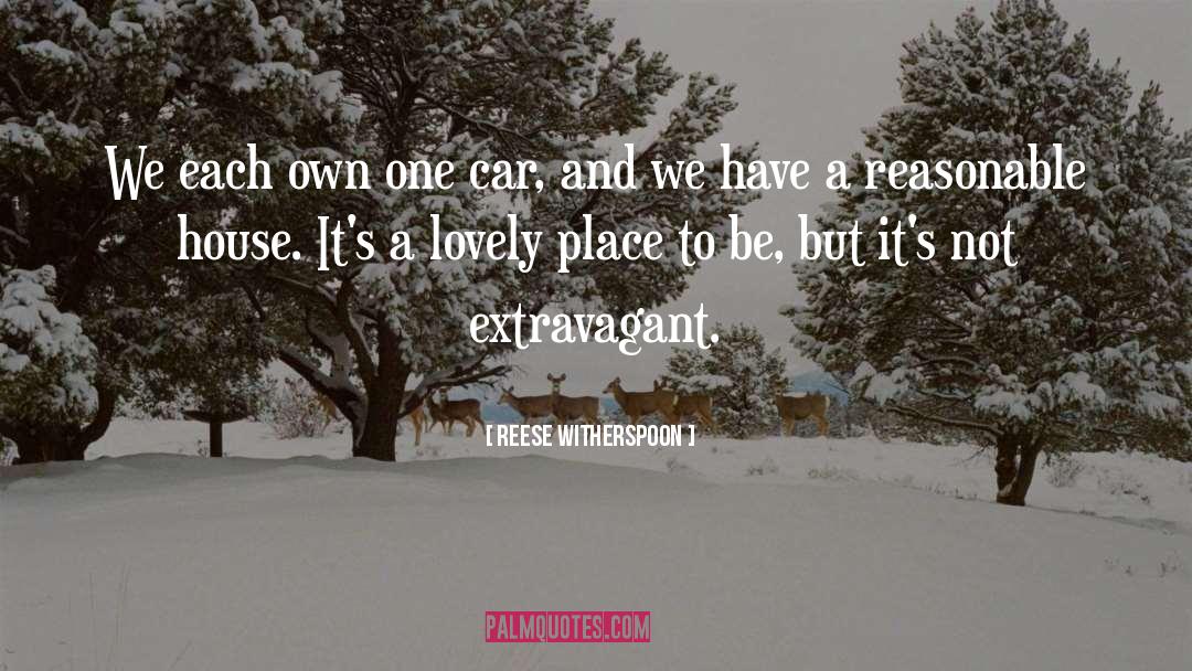 Reese Witherspoon Quotes: We each own one car,