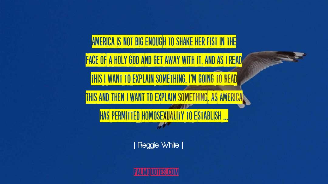 Reggie White Quotes: America is not big enough