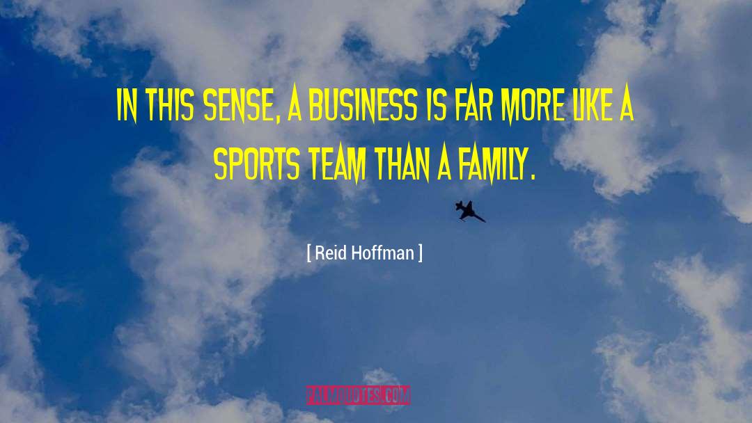 Reid Hoffman Quotes: In this sense, a business