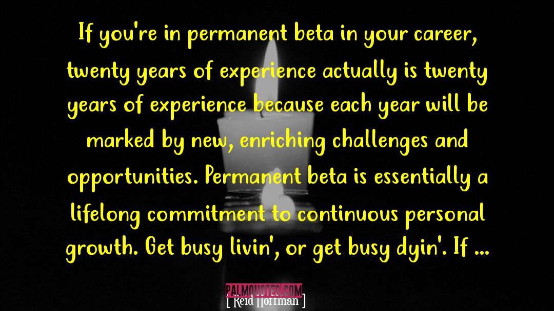 Reid Hoffman Quotes: If you're in permanent beta