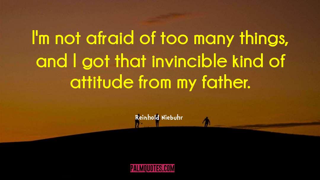 Reinhold Niebuhr Quotes: I'm not afraid of too