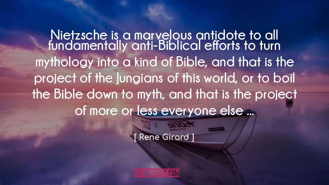 Rene Girard Quotes: Nietzsche is a marvelous antidote