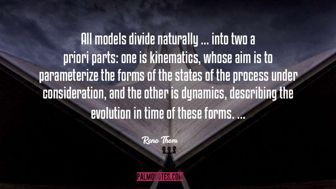 Rene Thom Quotes: All models divide naturally ...