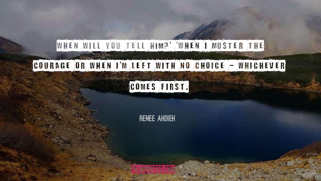 Renee Ahdieh Quotes: When will you tell him?'