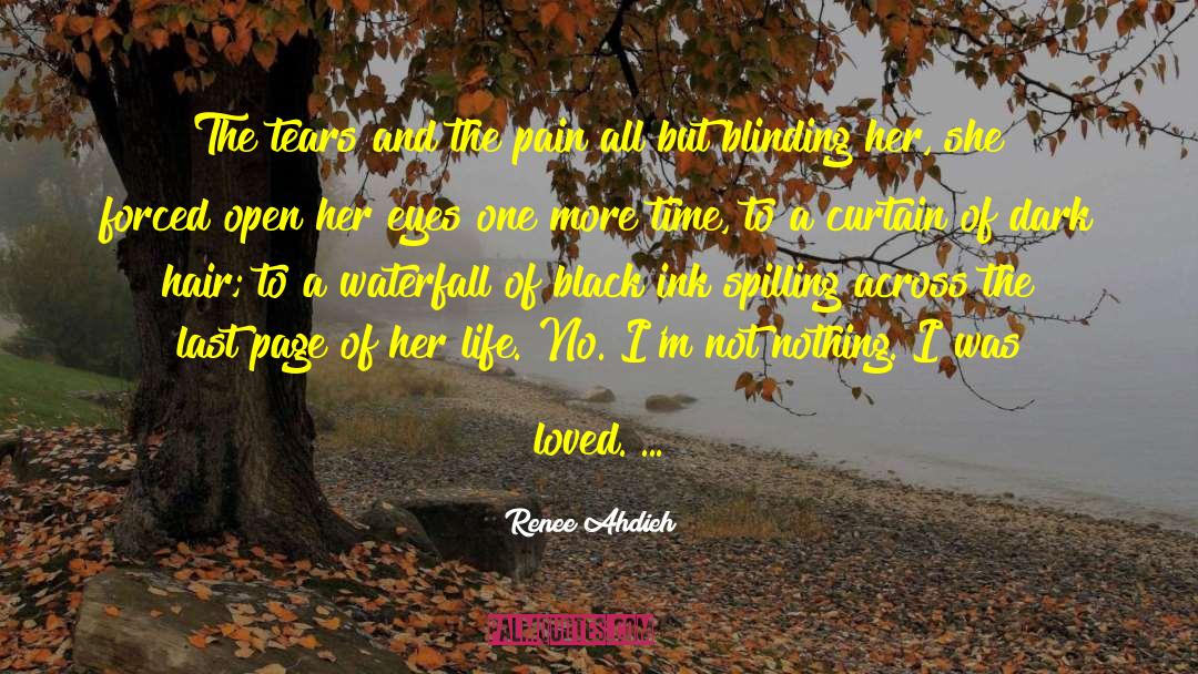 Renee Ahdieh Quotes: The tears and the pain