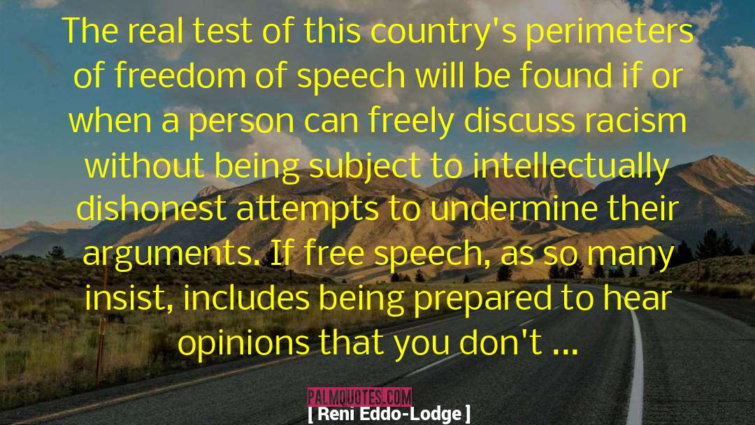 Reni Eddo-Lodge Quotes: The real test of this