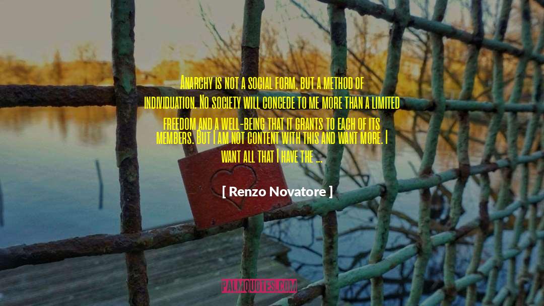 Renzo Novatore Quotes: Anarchy is not a social