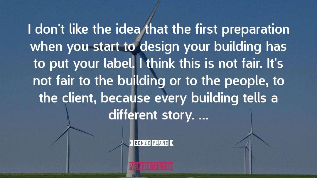 Renzo Piano Quotes: I don't like the idea
