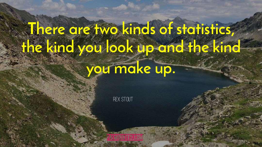 Rex Stout Quotes: There are two kinds of