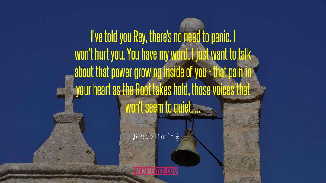 Rey S. Morfin Quotes: I've told you Rey, there's