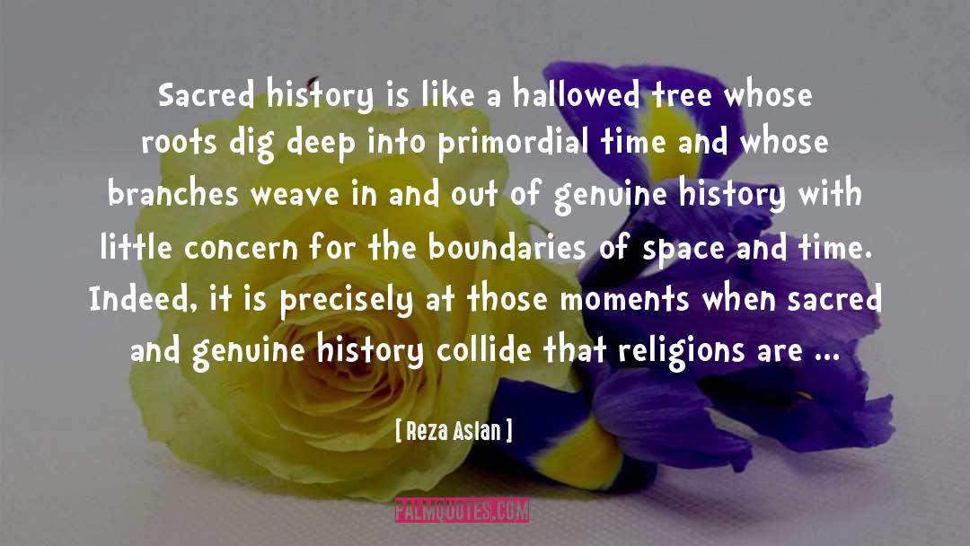 Reza Aslan Quotes: Sacred history is like a