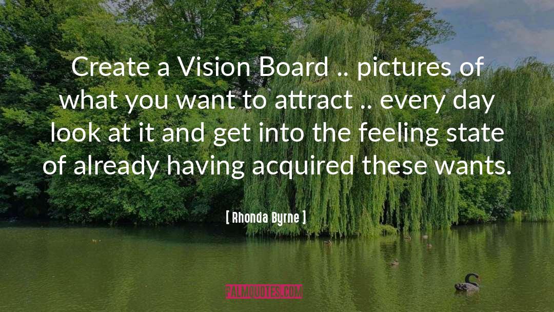 Rhonda Byrne Quotes: Create a Vision Board ..