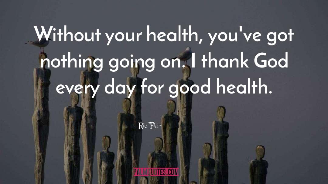 Ric Flair Quotes: Without your health, you've got