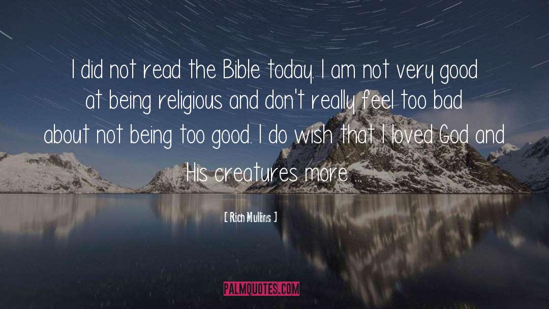 Rich Mullins Quotes: I did not read the