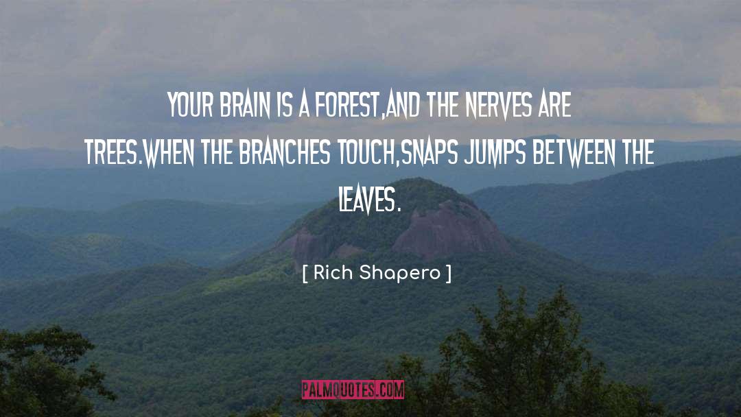 Rich Shapero Quotes: Your brain is a forest,<br>And