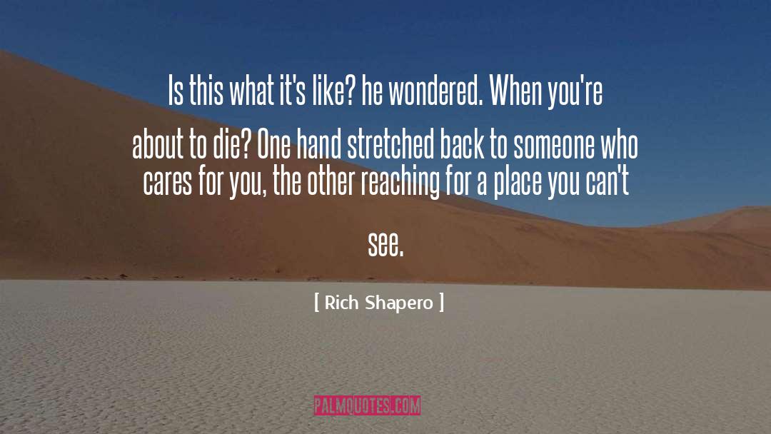 Rich Shapero Quotes: Is this what it's like?