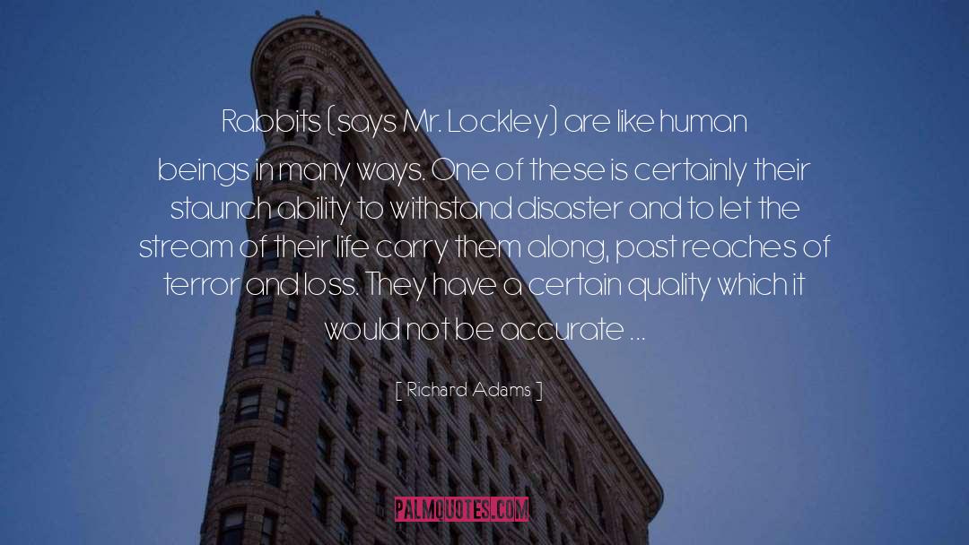 Richard Adams Quotes: Rabbits (says Mr. Lockley) are