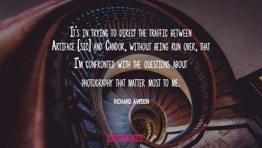 Richard Avedon Quotes: It's in trying to direct